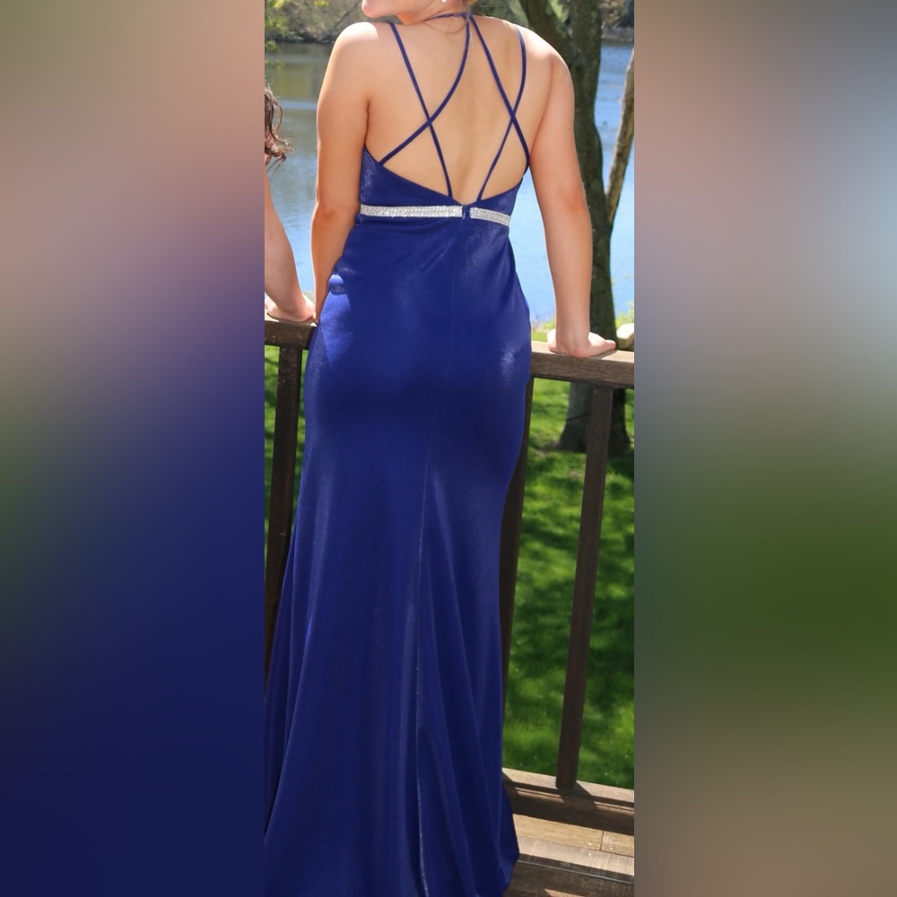 Royal blue prom dress/ evening gown